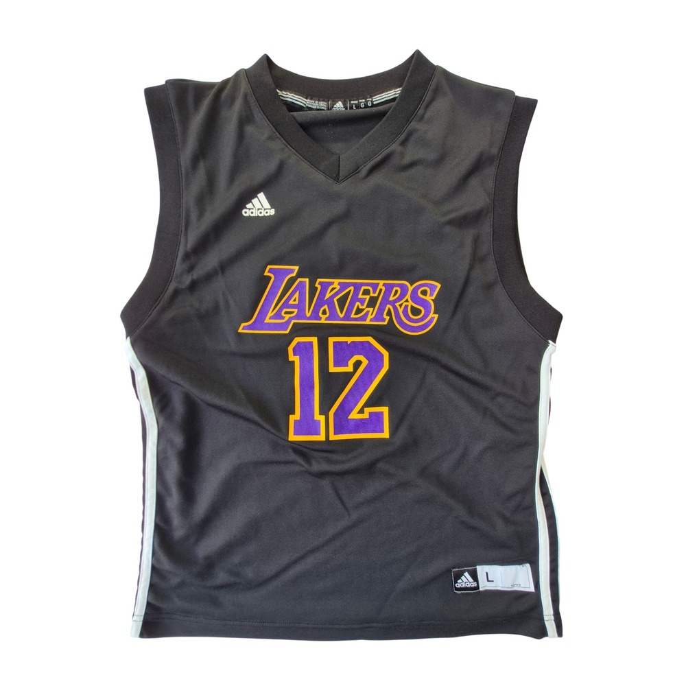 Adidas LA Lakers Dwight Howard #12 Youth Jersey Boys L 14-16 Black NBA